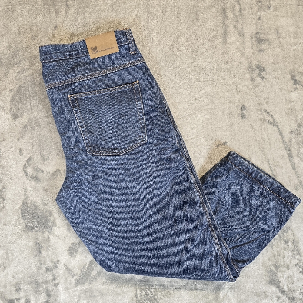 Fleece Lined Jeans Insulated BC Clothing Co Size 40x30 Blue Denim Fits 39x30